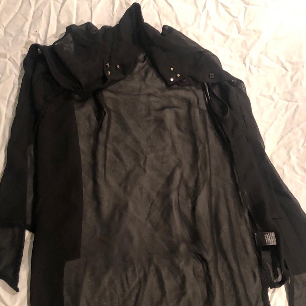 Wet Seal Black Transparent Blouse